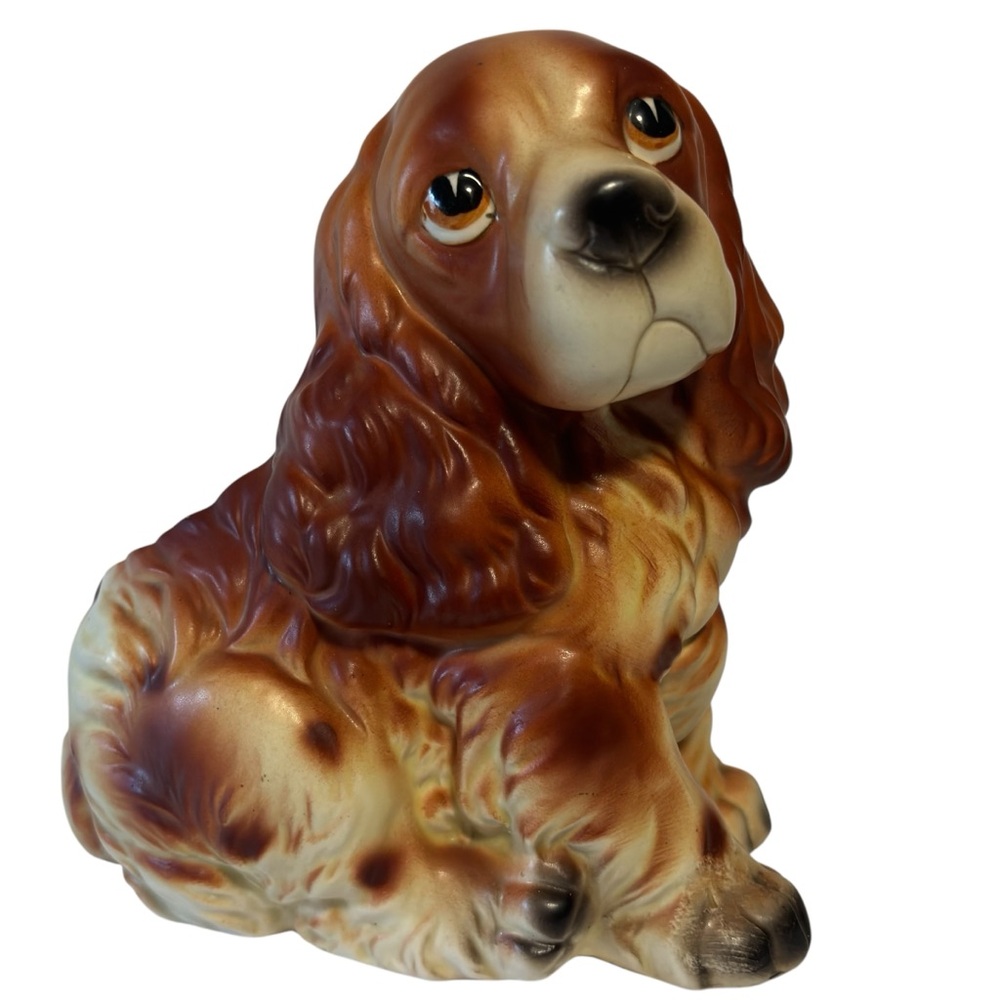 Vtg Napcoware cocker spaniel Ceramic planter Japan C7087 EUC